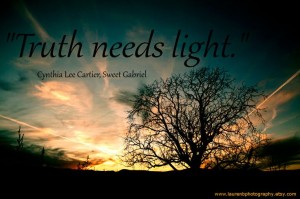 Beautiful inspirational quotes by Cynthia Lee Cartier with sunset in the background